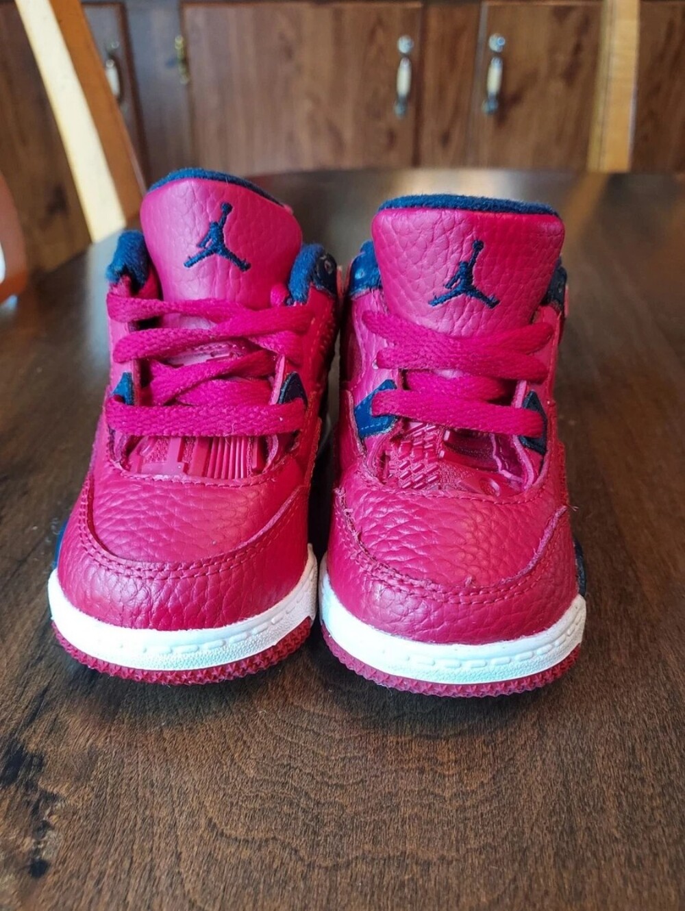 Nike Air Jordan 4 Retro PS FIBA Gym Red Shoes Sneakers BQ7669-617 Toddler Sz 4C